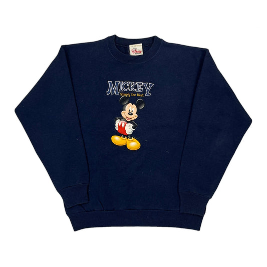 Kids Disney Mickey Mouse Sweatshirt - Large Navy Cotton