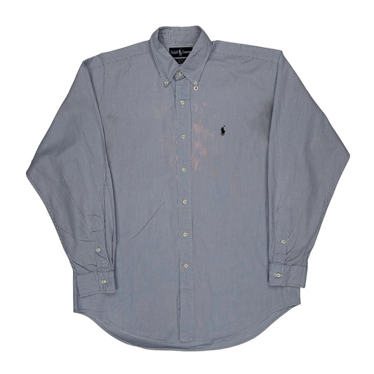 Blake Shirt Ralph Lauren Striped Shirt - Medium Blue Cotton