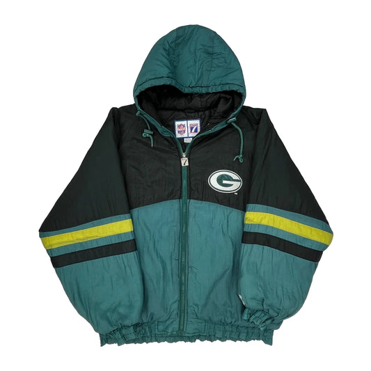 Green Bay Packers Game Day Football Windbreaker - No Size Yellow Nylon