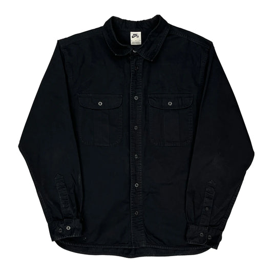 Vintage Nike Sb Shirt - Medium Black Cotton