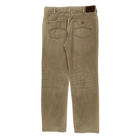 Armani Jeans Jeans - 34W 32L Beige Cotton