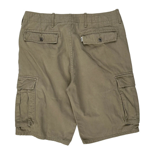 Levis Cargo Shorts - 32W 11L Khaki Cotton