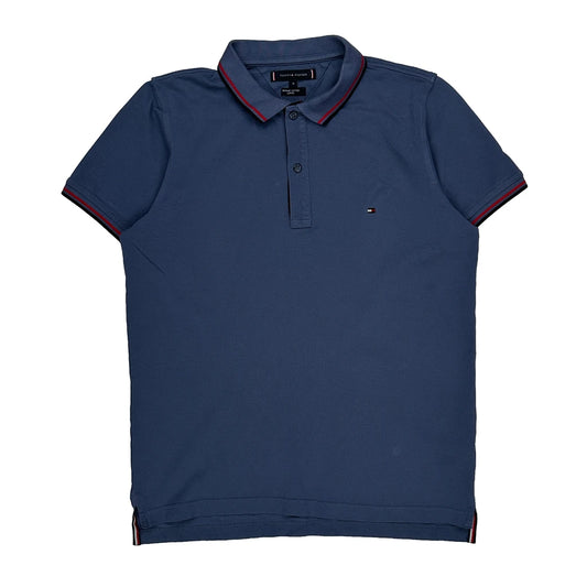 Tommy Hilfiger Slim Fit Polo Shirt - Medium Blue Cotton