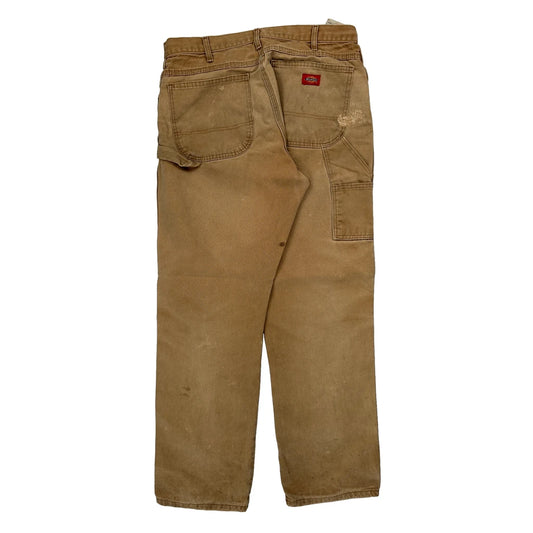 Vintage Dickies Carpenter Trousers - 32W 32L Brown Cotton
