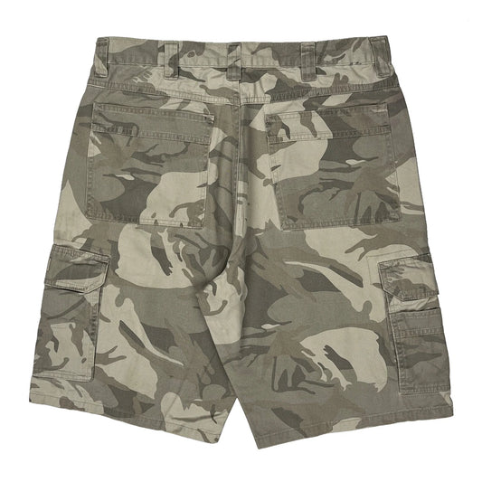 Wrangler Camo Cargo Shorts - 34W 10L Camo Cotton