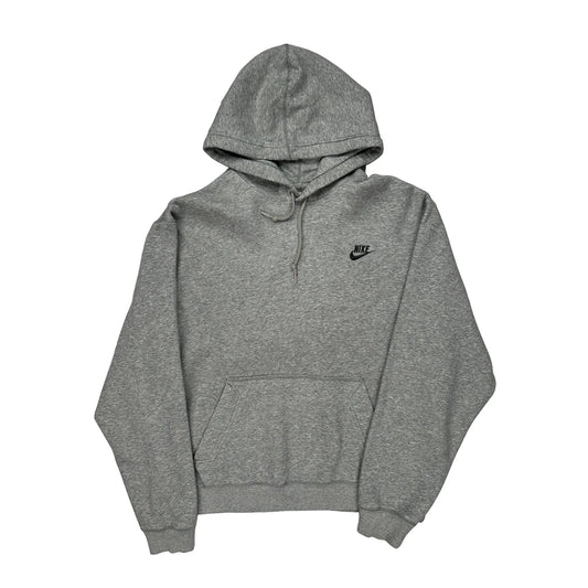 Nike Hoodie - Large Grey Cotton Blend