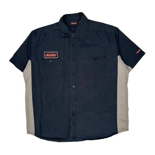Workwear Dickies Short Sleeve Shirt - XL Blue Cotton