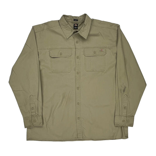 Dickies Shirt - XL Beige Cotton