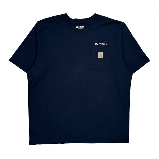 Vintage Carhartt T-Shirt - XL Navy Cotton