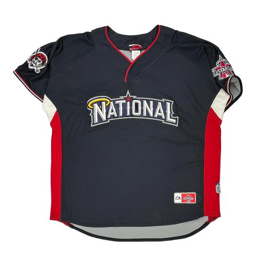 National League Majestic Mlb Jersey - 2XL Black Polyester