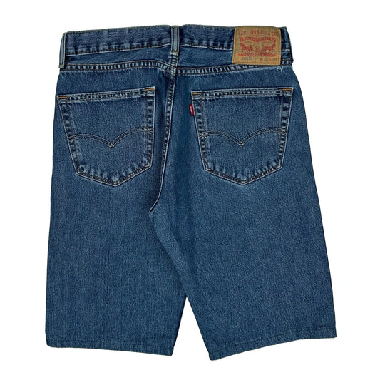 Levis Denim Shorts - 32W 11L Blue Denim