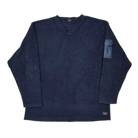 Tommy Jeans Fleece - XL Navy Polyester