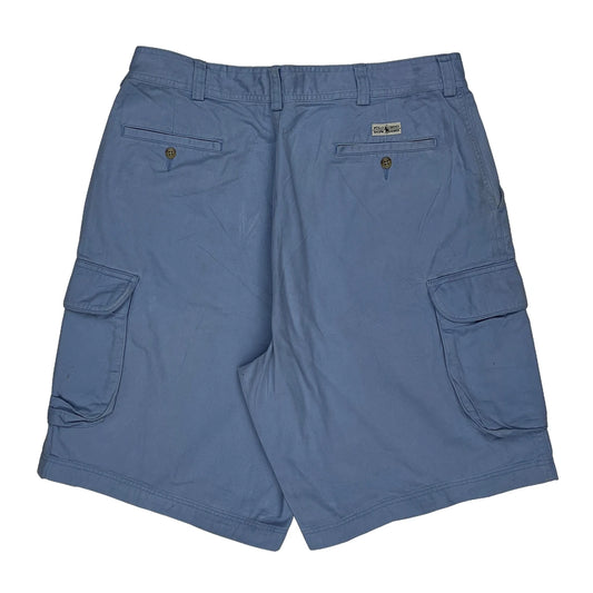 Polo By Ralph Lauren Cargo Shorts - 34W 8L Blue Cotton