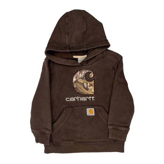 Vintage Age 4 Carhartt Hoodie - Small Brown Cotton