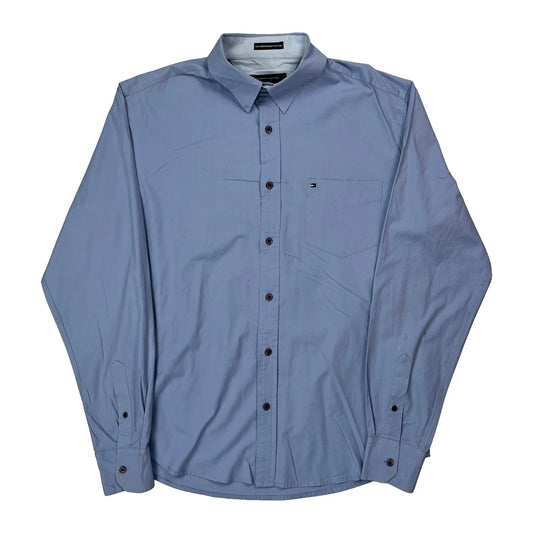 Vintage Tommy Hilfiger Shirt - XL Blue Cotton