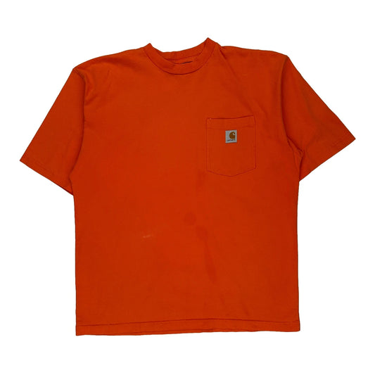 Carhartt T-Shirt - XL Orange Cotton