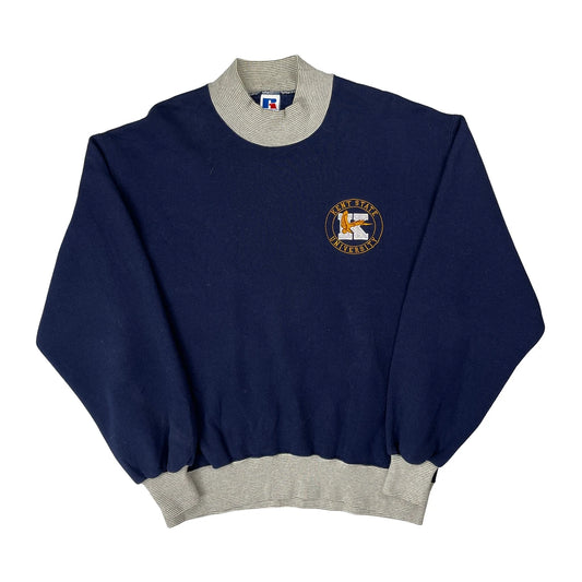 Vintage Kent State University Russell Athletic College Sweatshirt - Large Blue Cotton