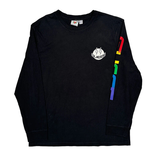 J. Balvin Guess Graphic Long Sleeve T-Shirt - XL Black Cotton