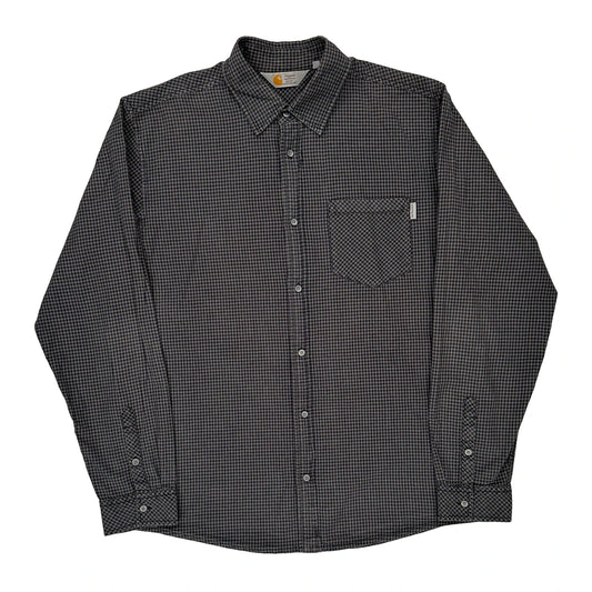 Carhartt Checked Shirt - Large Grey Cotton