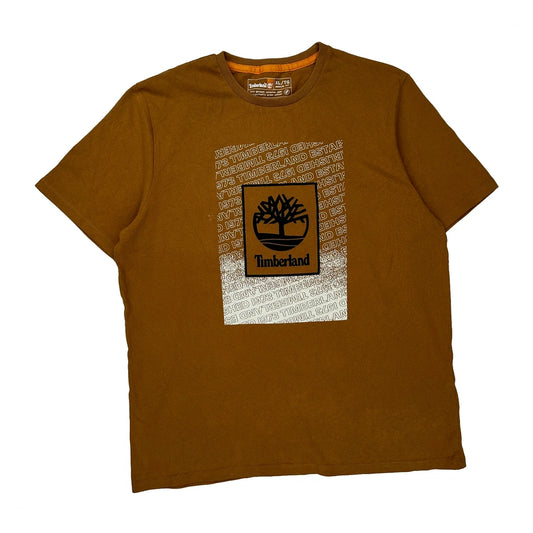 Out Here Since 1973 Timberland T-Shirt - XL Brown Cotton