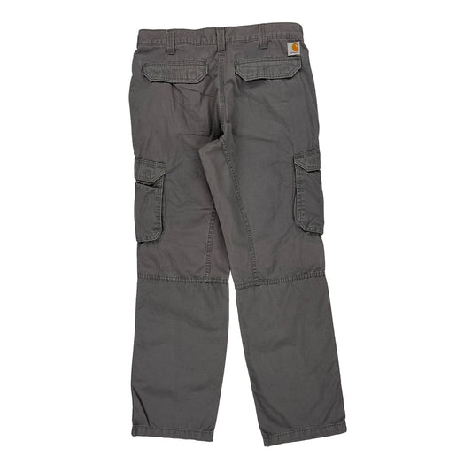 Carhartt Cargo Trousers - 34W 32L Grey Cotton