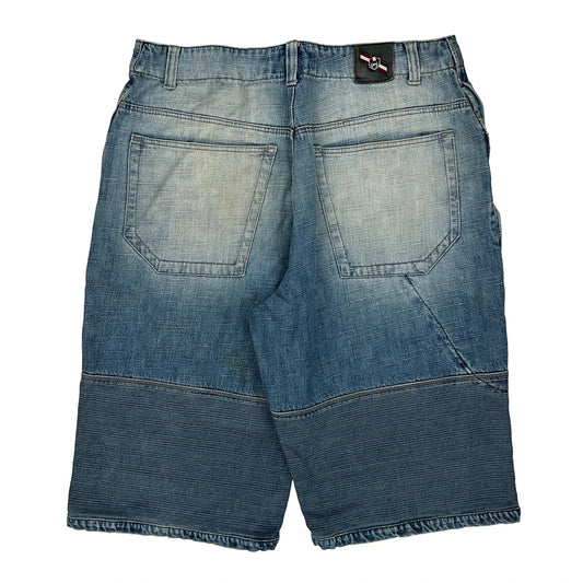 Phat Farm Denim Shorts - 36W 13L Blue Denim