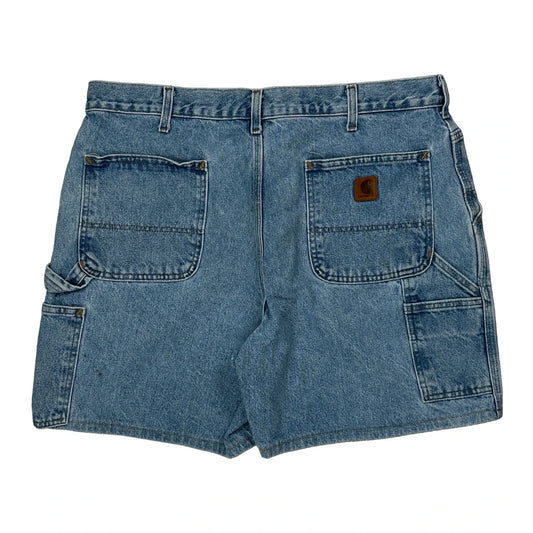 Vintage Carhartt Carpenter Shorts - 38W 6L Blue Cotton