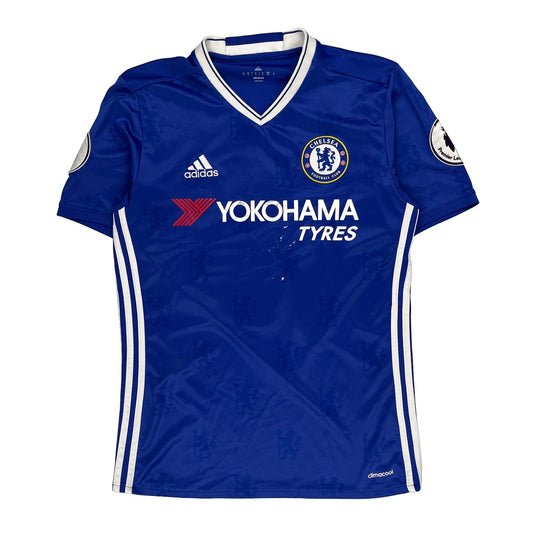 Chelsea Fc 2016/17 Home Adidas Football Football Shirt - Small Blue Polyester