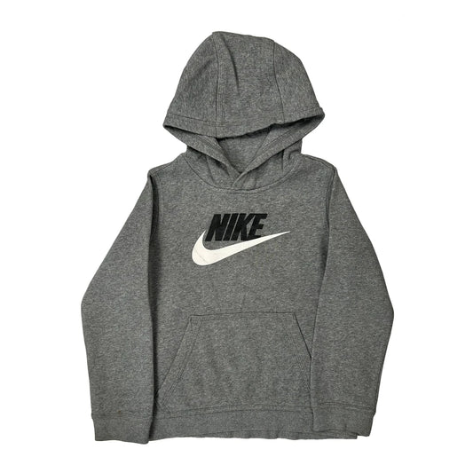 Vintage Nike Hoodie - Small Grey Cotton Blend