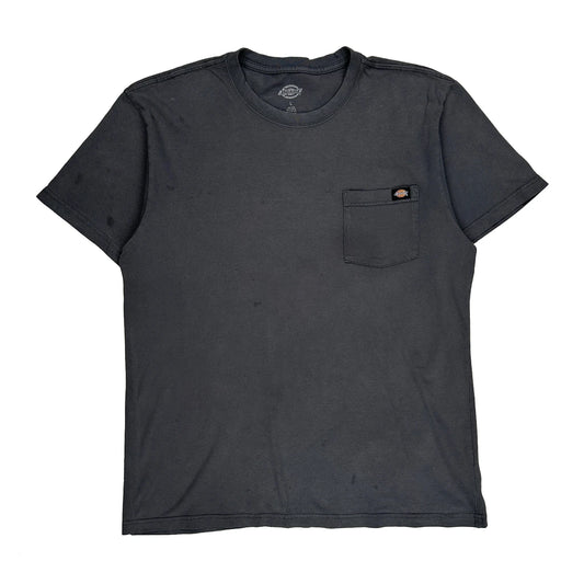 Dickies T-Shirt - Large Grey Cotton