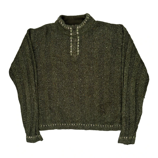 Woolrich Jumper - Large Green Wool Blend