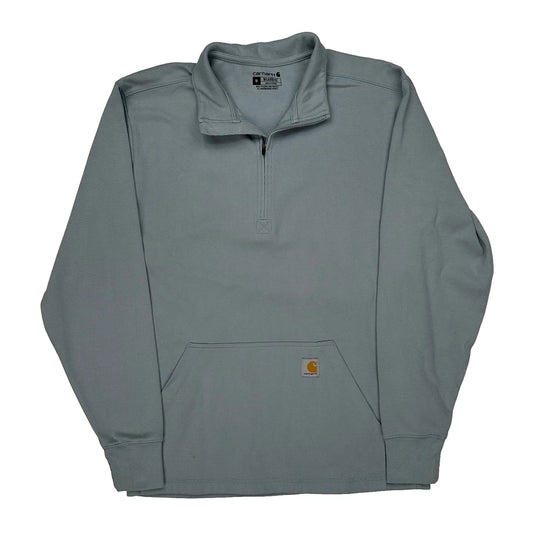 Carhartt 1/4 Zip - Medium Grey Cotton