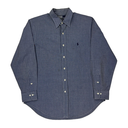 Lowell Ralph Lauren Shirt - Large Blue Cotton