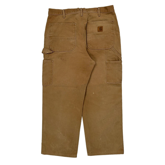 Vintage Carhartt Carpenter Trousers - 32W 28L Brown Cotton