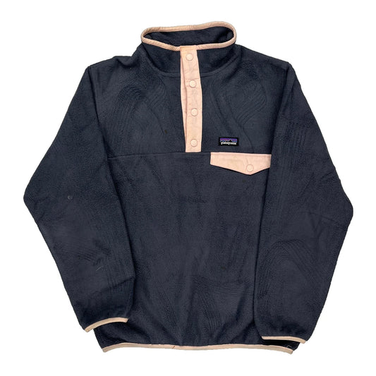 Age 12-13 Synchilla Patagonia Fleece - Large Navy Polyester