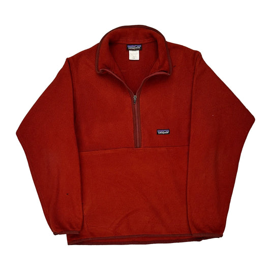 Synchilla Patagonia 1/4 Zip - Medium Red Polyester