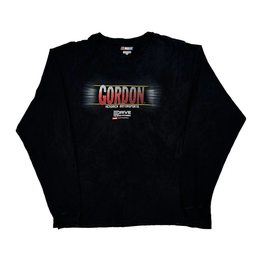 Hendrick Motorsports Nascar Long Sleeve T-Shirt - XL Black Cotton