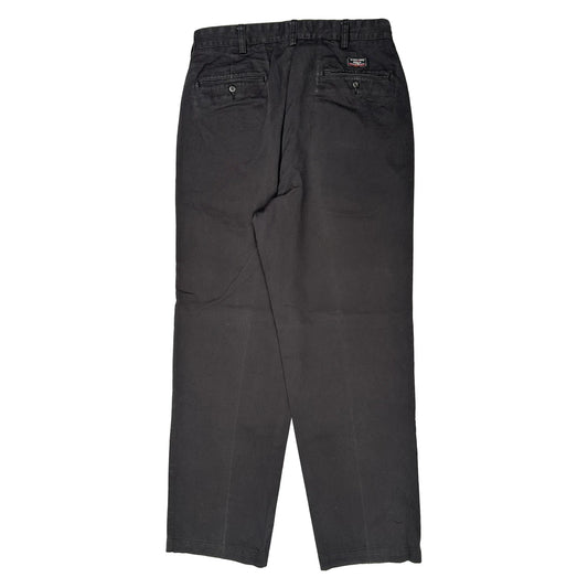 Vintage Polo By Ralph Lauren Trousers - 34W 31L Black Cotton