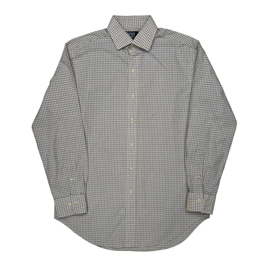 Vintage Polo By Ralph Lauren Checked Shirt - Medium Blue Cotton