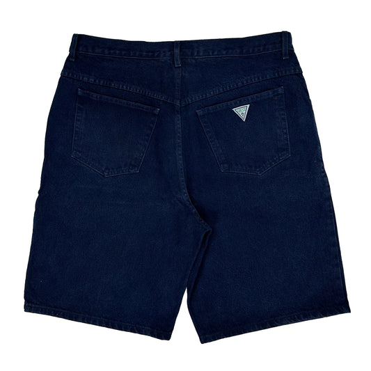Made In USA Guess Denim Shorts - 38W 9L Dark Wash Cotton