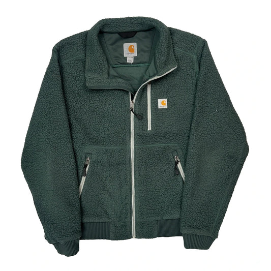 Carhartt Fleece Jacket - Large Green Polyester