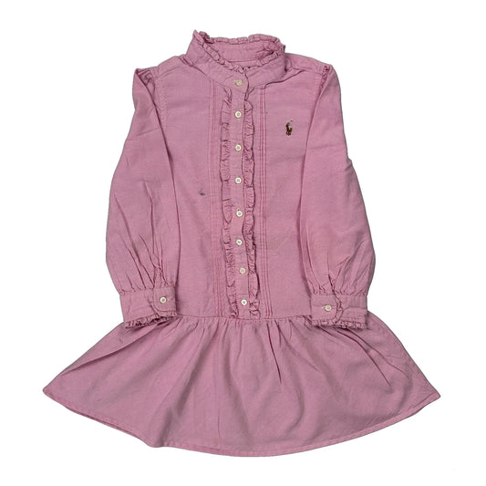 Age 5 Ralph Lauren Dress - Small Pink Cotton