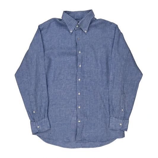 Spier & Mackay Slim Shirt - Large Blue Linen