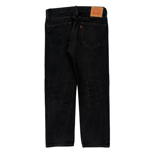 505 Levis Jeans - 34W 28L Black Cotton