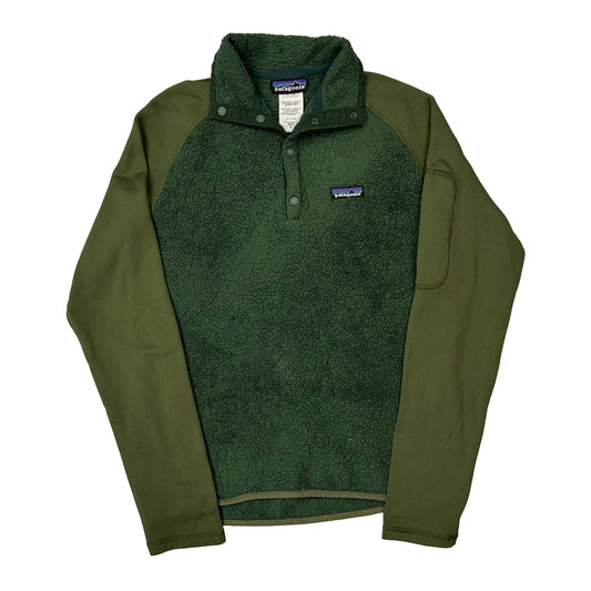 Vintage Patagonia Fleece - Small Green Polyester