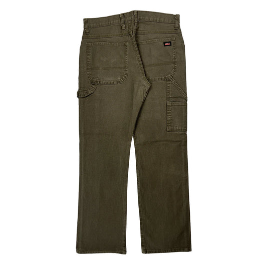Dickies Carpenter Trousers - 32W 31L Brown Cotton
