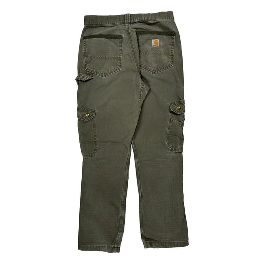 Vintage Carhartt Cargo Trousers - 28W 32L Green Cotton