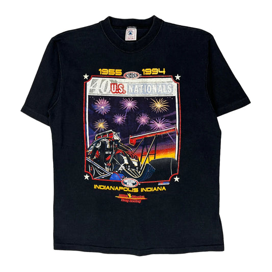 U.S. Nationals Delta Single Stitch T-Shirt - Large Black Cotton