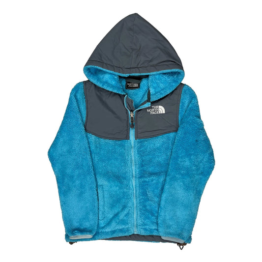 Vintage Age 7-8 The North Face Fleece Jacket - Medium Blue Polyester
