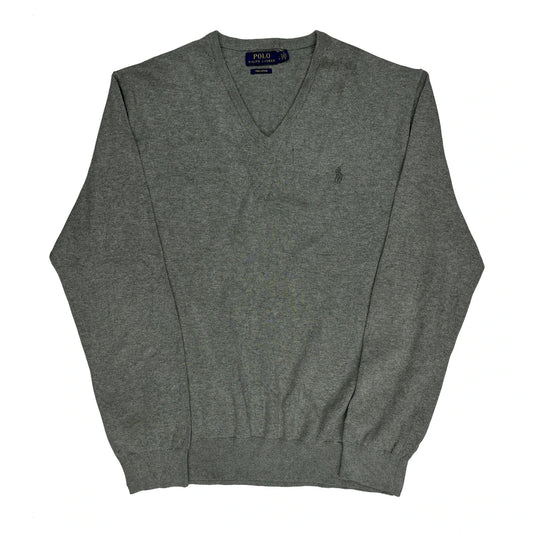 Polo By Ralph Lauren Jumper - XL Grey Cotton